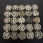 United States Silver Mercury Dimes Lot of 25