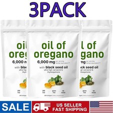 3X Micro Ingredients Oil of Oregano Softgels 6000mg Per Serving,900 Count total