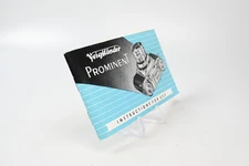 Voigtlander Prominent Instructionions for Use Guide Manual #G889