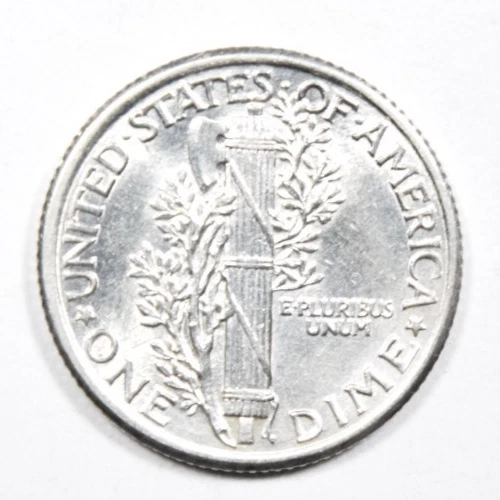 Moneda de diez centavos Mercury 1917 ~ bonitas bandas divididas completas FSB a elección ¡sin circular! INV#2 Foto 2 de 2