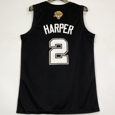 Finals Patch Dylan Harper #2 San Antonio Spurs Stitched Basketball Jersey Black