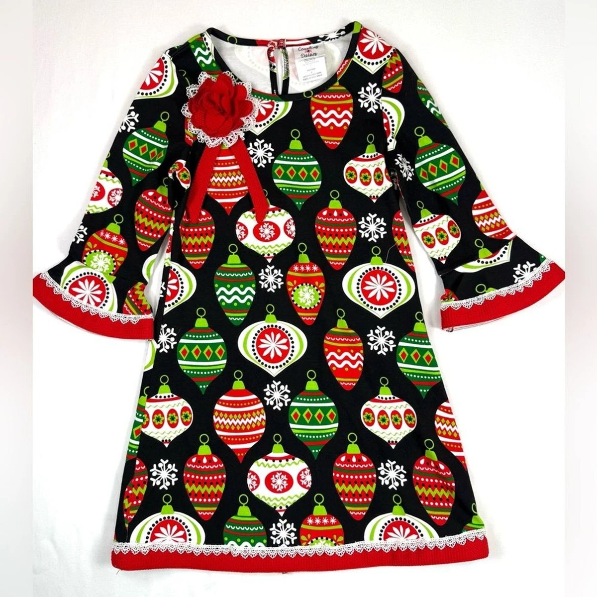 white christmas dresses Girls' Christmas Mystery Dress Size: 4T Toddler by Mila & Rose main image 1
