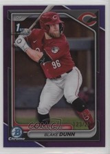 2024 Bowman Chrome Prospects Purple Refractor 123/250 Blake Dunn #BCP-187 5h0