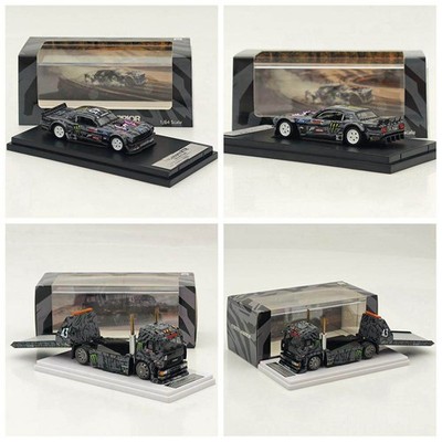 SW 1/64 Ford Mustang 1965Hoonicorn RTR V3 KamaZ Trailer Alloy Model automodell