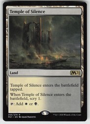 Temple of Silence 255 Rare Core Set 2021 Magic: The Gathering