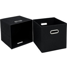 STOREONE Fabric Storage Bins Cubes Baskets Organizers- 11X11X11 with Dual Ha...