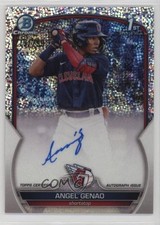 2023 Bowman Chrome Prospect Speckle Refractor /299 Angel Genao #CPA-AG Auto 0rd2