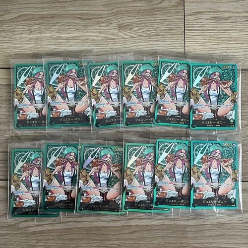Jewelry Bonney OP07-019 L Gold Text Lecafig WEEKLY Jump ONE PIECE Card 12set