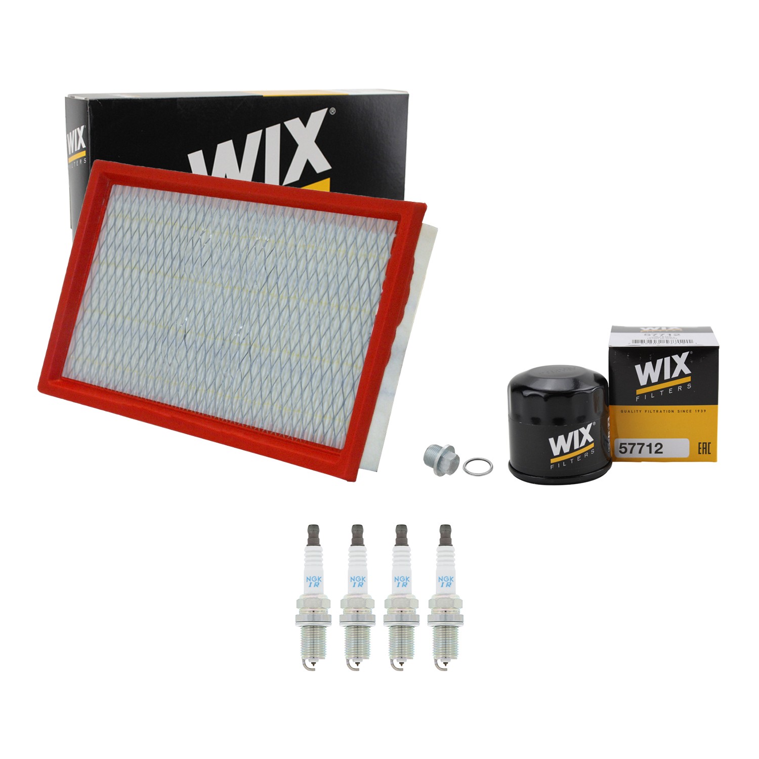 Wix Engine Air Oil Filters  NGK 4 Laser Iridium Spark Plugs Kit for Forester H4