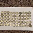 Lot of 50 Silver Roosevelt Dimes Mixed Years Circulated