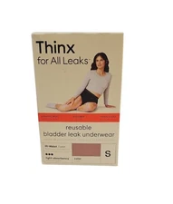 Thinx For All Leaks Light Absorbency Hi-Waist Underwear Small Desert Rose