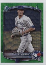 2025 Bowman Chrome Prospects Green Wave Refractor 10/99 RJ Schreck #BCP-181 0f58