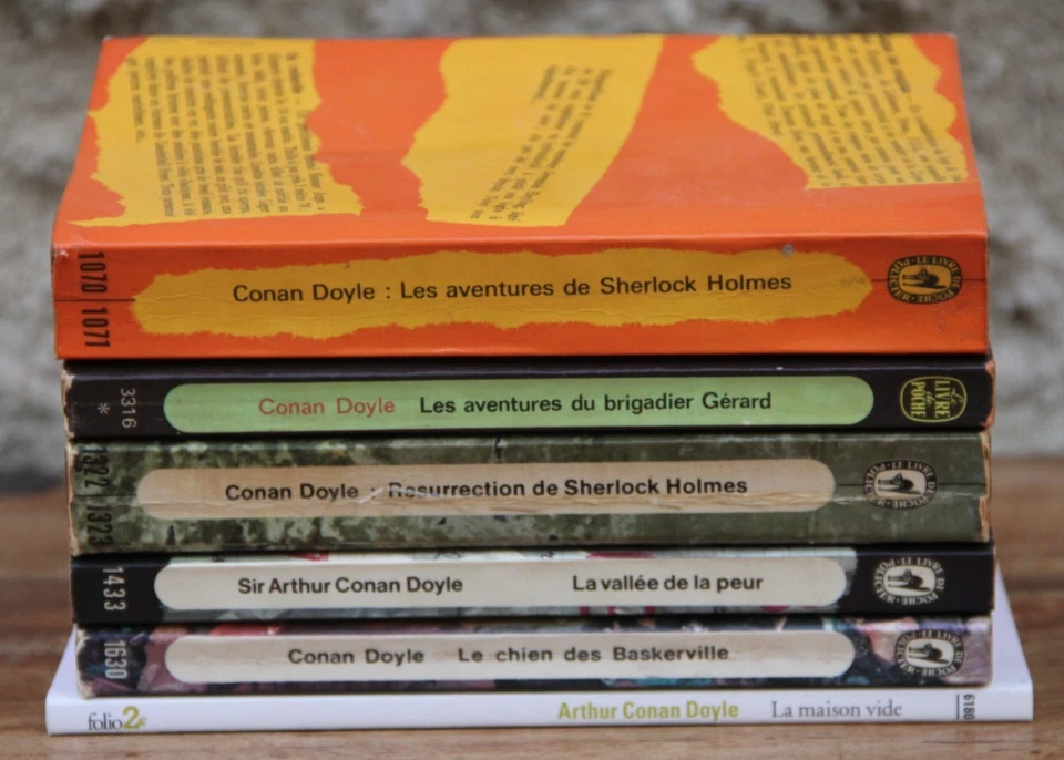 SIR ARTHUR CONAN DOYLE - LOT DE 6 LIVRES - SHERLOCK HOLMES - POCHE - 1965-2016 - Photo 2/4