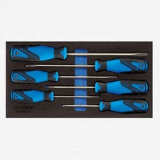 Gedore 1500 CT1-2150 Phillips and Slotted Screwdiver Set in 1/3 CT Module, 6 Pie