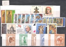 1998 Vatican, New Stamps, Complete Year 31 Values + 1 Sheet + 1 Li