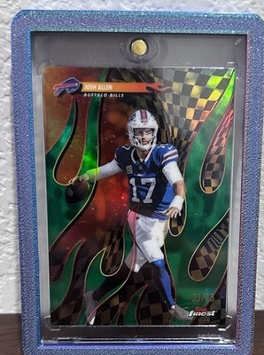 Topps 2025 Finest Torchers Josh Allen Green Refractor 23/75