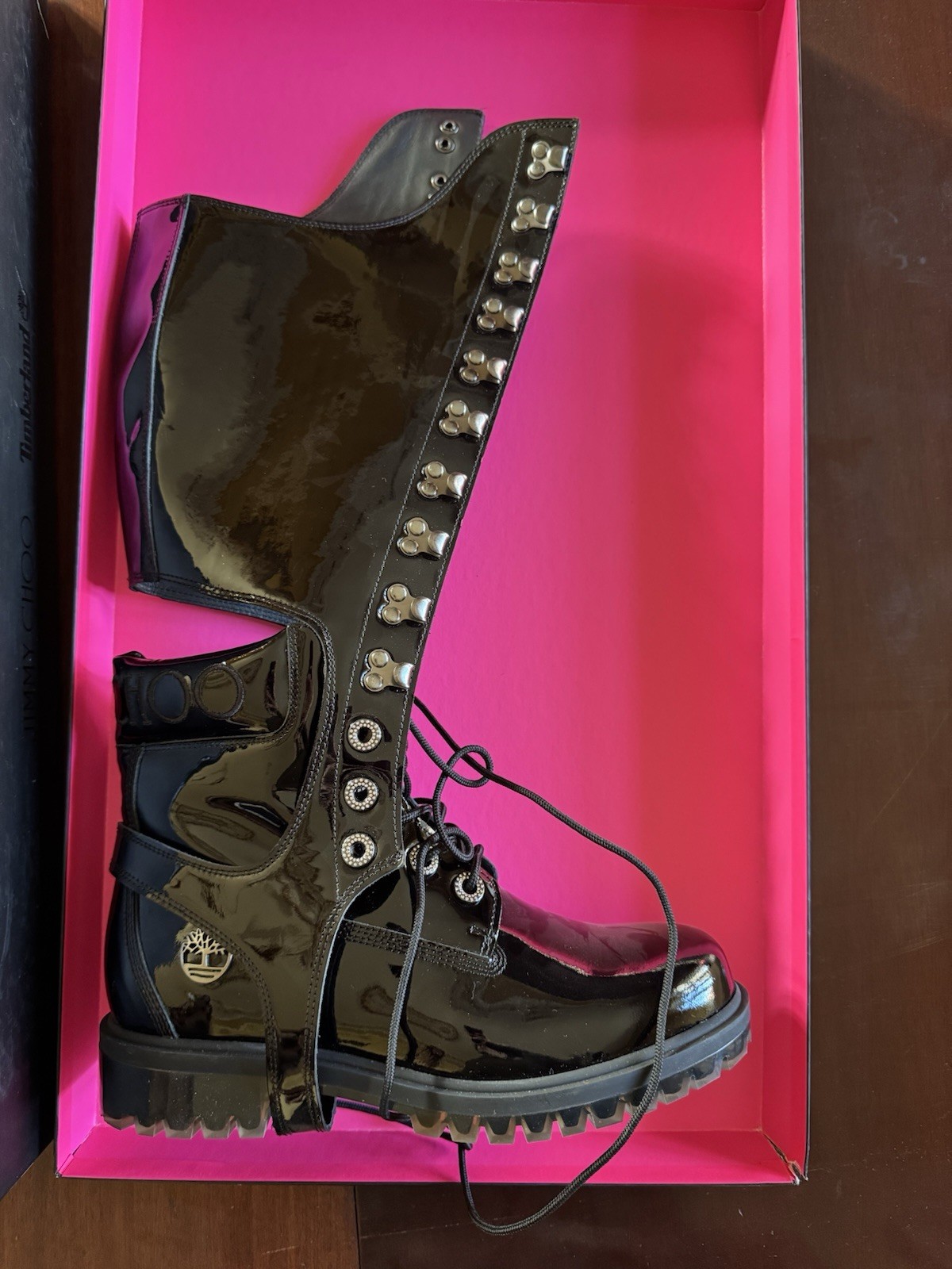 Jimmy Choo X Timberland Boots With Detachable Knee High Section/ Convertible, 41 image 4