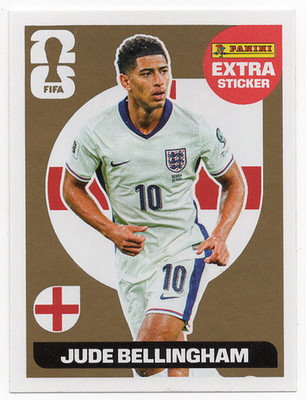 Jude Bellingham England GOLD Extra Sticker Panini FIFA World Cup