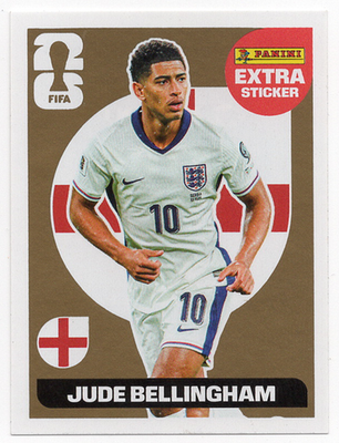 Jude Bellingham England GOLD Extra Sticker Panini FIFA World Cup