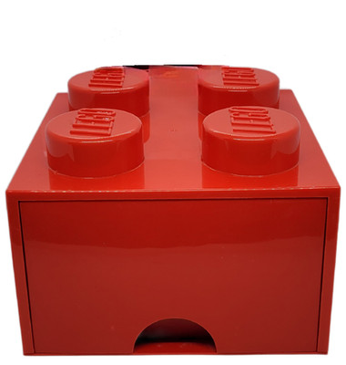 LEGO 4-Stud Red Storage Brick