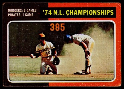 1975 Topps #460 '74 N.L. Championships NLCS - POOR
