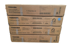 Genuine Toshiba KCMY Toner Set TFC415UK, TFC415UC, TFC415UY, TFC415UM 