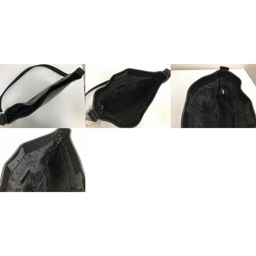 Porter Leather A4 Shoulder Bag Black Elegant Classic Crossbody - Picture 7 of 10