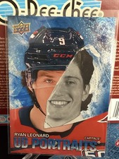 2025-26 UD Series 2 Hockey UD Portraits Speckle Ryan Leonard