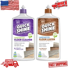 Quick Shine Hardwood Floor Cleaner & Polish with Carnauba, 27oz Bottles, 2 Pack