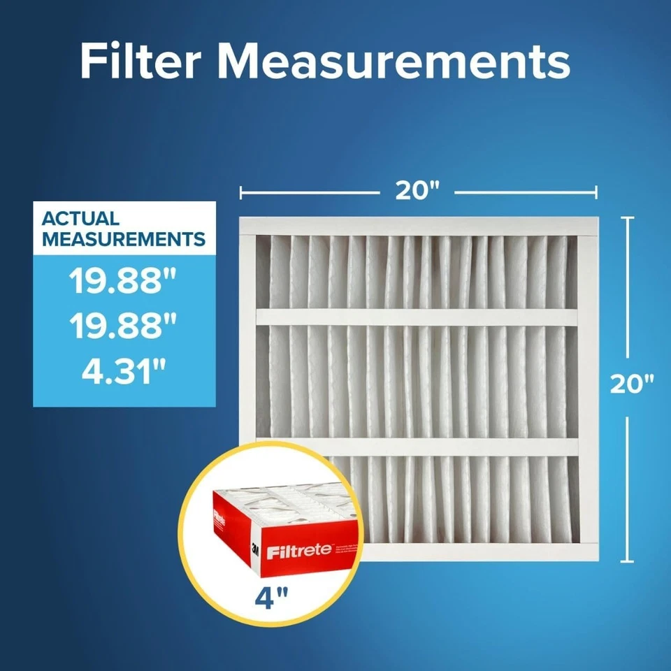 Asthma & Allergy-Friendly 20x20x4 HVAC Filters, MPR 1000, MERV 11 Quality Duo - Image 4 of 4