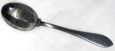 Antique Williams Silverplate Tea Infuser Strainer Hinged Spoon