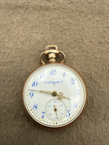 Vintage Elgin National Watch Company Pocket Watch For Parts or Repair