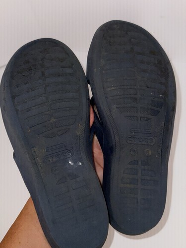 Crocs Patricia sandalo 8 cinturini zeppa blu navy scarpe impermeabili comode spiaggia - Foto 13 di 13