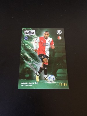 2023-24 Topps Impact Igor Paixao Feyenoord Marseille Green 72/99 RC