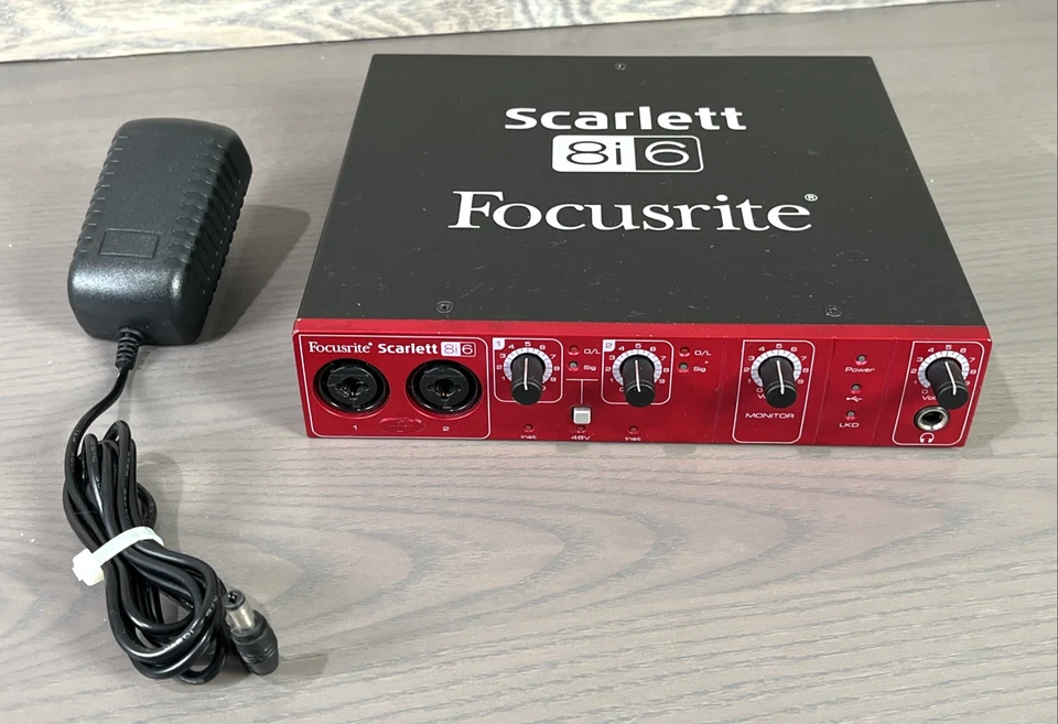 Focusrite Scarlett 8i6 USB Audio Interface 8-i-6 Studio Recording - Image 2 of 4