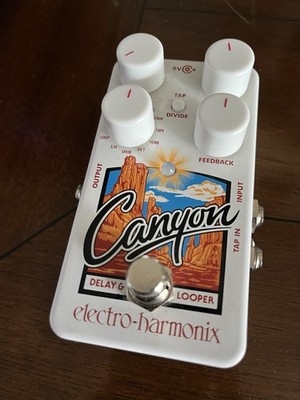 Electro-Harmonix Canyon Delay and Looper Guitar Pedal - White