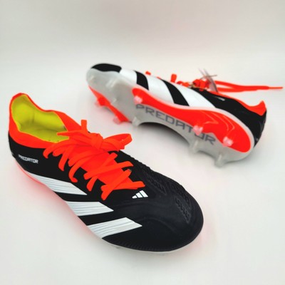 Adidas Predator Pro FG Soccer Cleats Blk Solar Red IG7777 Men's Size 7/ W8 NEW