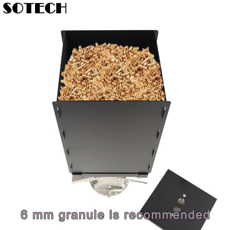 Outdoor Camping Stove Accessory Pellet Bin with Burner for Tent Stove (Black)