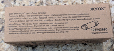 Xerox Extra High Capacity Toner Cartridge Cyan 106R03690 Phaser 6510 WC 6515