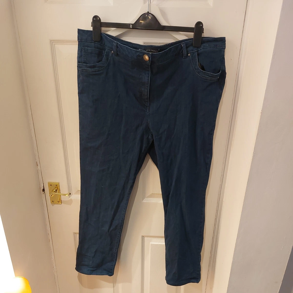 Jean David Emanuel Classic Fit Taille 12 Longueur 31 Noir Délavé - Occasion