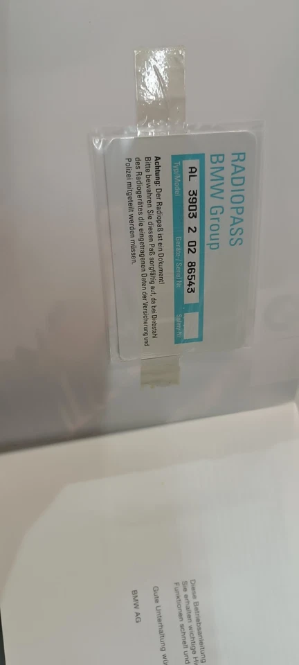 BMW 5er E39 E53 CD Radio original BMW Mit Pass , Anleitung ✅ - Bild 2 von 4