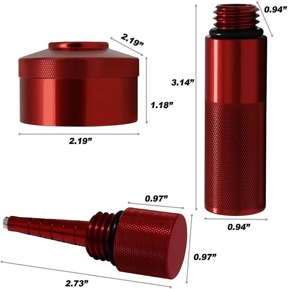 Red Aluminum Extended Run Gas Cap for Honda Generator EU1000i EU2000i