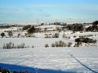 Photo 6x4 Snow Covered Fields Near Nethercraig Eaglesham  c2010