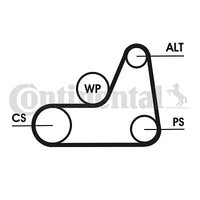 Conti Original 6PK1042 Elast Keilrippenriemen Rippenband Rippenriemen 6 X 1042