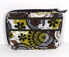 Vera Bradley eReader Tablet Sleeve iPad Kindle in Cocoa Moss Retired EUC