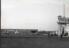 PERIOD PHOTOGRAPH OF  CROYDON AIRPORT LAST DAY OF OPERATION 30.9.59