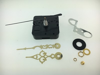 Takane Quartz Battery Clock Movement with Hands 5/8'' Shaft fits 1/4'' Dial USA