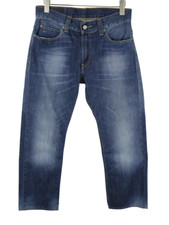 LEVI'S 506 Jeans Men W32/ L27 Standard Fit Zip Fly Whiskers With Fade Effect