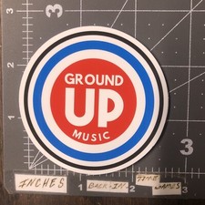 Glossy Ground Up Sticker For Skateboard Radio Phone Hard Hat Toolbox Etc Mus1