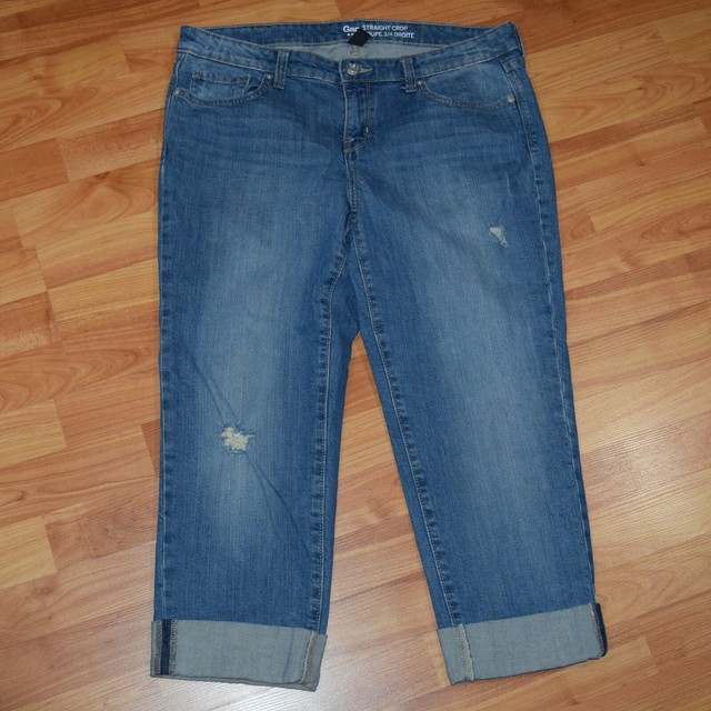 GAP STRAIGHT CROP Women's Sz 12 / 31 Jeans EUC eBay